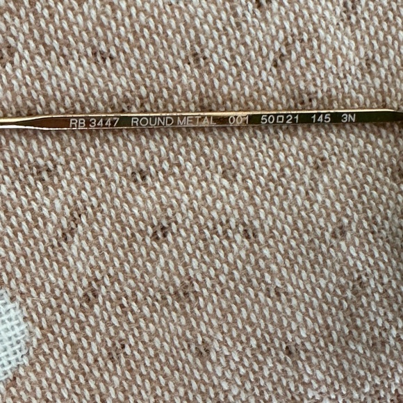 Round metal Ray-Ban sunglasses - Picture 4 of 5